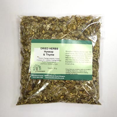 Hyssop and Thyme Herbal Tea (Chest & Congestion)