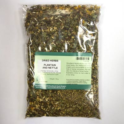 Plantain and Nettle Herbal Tea (Summer & Pollen)
