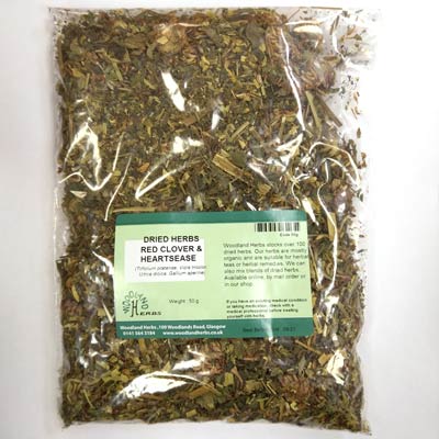Red Clover and Heartsease Herbal Tea (For Skin)