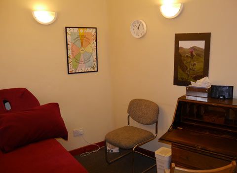 Consulting Room - Counselling, Hypnotherapy, Reflexology and Massage