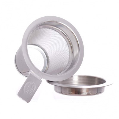 Stainless Steel Filter Basket with Lid/Resting Tray